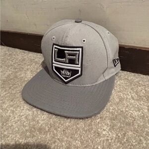 New Era 9fifty LA Kings Snapback Cap Baseball Hat Spell Out Bill NHL Hockey